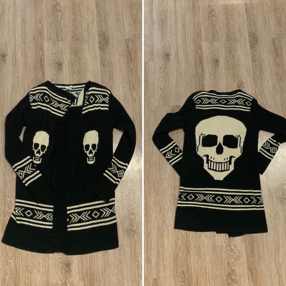 Long Skull Cardigan